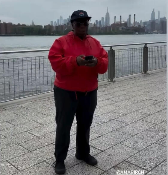 Ama Birch introduces Sonia Sanchez at the Hunter College's Roosevelt House